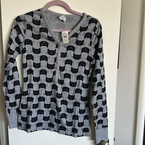 Hanna Andersson Cat Pajama Top Cats